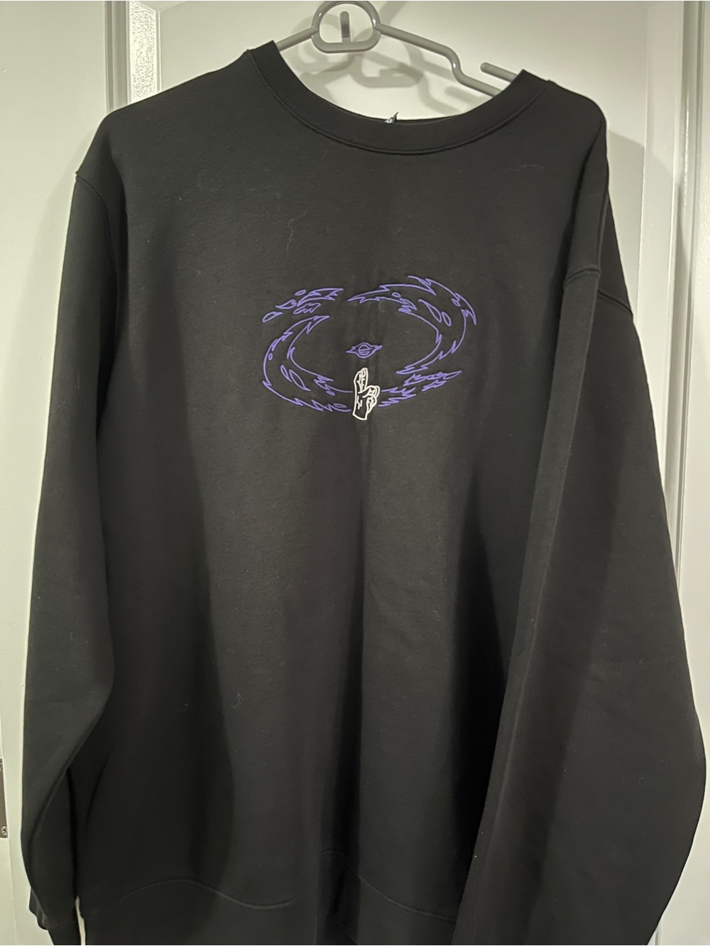 JJK Gojo Satoru Hollow Purple Embroidered Sweatshirt